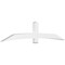 Ekena Millwork Bellingham Architectural Grade PVC Gable Bracket, 108"W x 22 1/2"H x 4"D x 6"F, 5/12 Pitch GBP108X23X0406BEL00 - alternate 1